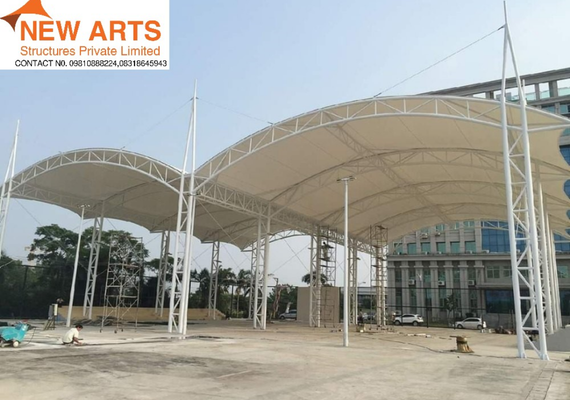 Tensile Cone Outdoor Structure Design