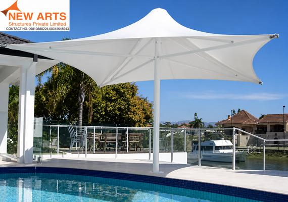 Tensile Swimming Pool Dome Structure Design